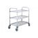 Winco SUC-50 Stainless Steel 37" x 19" x 37" Three Tier Utility Cart