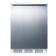 Summit FF6WBI7SSHH 23.63" x 33.5" x 23.63" White Stainless Steel Undercounter Refrigerator with 1 Door - 5.5 Cu. Ft, 115 Volts