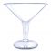GET Enterprises SW-1419-1-SAN-CL 6-Ounce 9-1/4" Top Diameter Clear SAN Plastic Super Martini Glass, 9" Tall - Stemware Collection