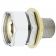 T&S Brass 00CC Chrome-Plated Brass 1/2" NPT Male Inlet Faucet Flange With 1 5/16" Hex-Nut And Washer