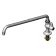 Equip by T&S Brass 5F-1SLX18 Deck-Mount Single Supply 18 1/8" Long Swing Nozzle Single-Hole Center ADA Compliant Faucet With Polished Chrome-Plated Solid Brass Spout And 1 Lever Handle