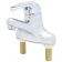T&S Brass B-2711-VF05 Deck-Mount 4 Inch Centers ADA Compliant Single Lever Vandal Resistant Non-Aerated 0.50 GPM Faucet With Ceramic Cartridge With Adjustable Temperature Limit Stop