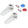 T&S Brass B-9K Parts Kit For Hot And Cold Lever Handles With Red And Blue Index Buttons And Screws