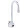 T&S Brass EC-3101-TMV Wall-Mount Single Hole ADA Compliant ChekPoint Electronic Sensor Faucet With 4 1/8 Inch Rigid Gooseneck Nozzle With 2.2 GPM Vandal Resistant Aerator With AC/DC Control Module