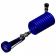 T&S Brass PJ-108H-CH01 3.85 GPM Pet Grooming High Flow Jet Spray Valve With Insulated Rubber Grip Handle And Blue Coiled Polyurethane Hose