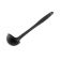 Tablecraft 10051 11-5/8" Stainless Steel Ladle with Black Silicone Coating