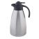 Tablecraft 10298 50 oz Stainless Steel Coffee Carafe / Server with Black Lid