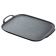 Tablecraft 10331 Black Faux Cast Iron Serving and Display Tray, 14" x 10" - Melamine