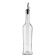 Tablecraft 10378 17 oz Dark Green Glass Oil / Vinegar Bottle with Weighted Stainless Steel Pourer