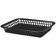 Tablecraft 1079BK 11-3/4" x 8-1/2" x 1-1/2" Black Rectangular Mas Grande Platter Polypropylene Fast Food Basket