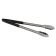 Tablecraft 3716BKEU 16" One Piece Vinyl-Coated Tongs with Black Handle