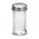 Tablecraft 657 Single 2 Ounce Fluted Glass Salt or Pepper Shaker with Stainless Steel Top