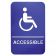 Tablecraft 695632 6" x 9" x .125" Plastic Accessible Braille Sign