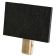 Tablecraft BAMCBCP 3" x 2 7/8" Black Chalkboard With Wood Clothespin Clip