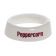 Tablecraft CM14 Imprinted White Plastic Salad Dressing Dispenser Collar with "Peppercorn" Maroon Lettering
