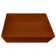 Tablecraft CW5024BR Simple Solutions 1/4 Size Brown Cast Aluminum Bowl
