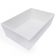 Tablecraft CW5024W Simple Solutions™ White Cast Aluminum 9-1/2" x 6-3/8" x 3" Food Pan, 2.5 qt