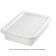 Tablecraft F1537 White 21" x 16" x 7" Polyethylene Plastic Freezer Food Storage Bus Box