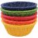 Tablecraft HM1175A Ridal Collection 8 1/4" x 3 1/4" Assorted Color Round Handwoven Baskets