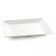 Tablecraft M1919 White 18 3/4" Frostone Collection Square Melamine Tray