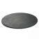 Tablecraft MG16 Black Frostone Collection 16" Round Faux Slate Melamine Display Tray