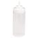 Tablecraft 10853C 8 Ounce Clear WideMouth Squeeze Bottle Polyethylene Dispensers