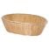 Tablecraft 1176W 10" x 6 1/2" x 3" Natural Polypropylene / Steel Handwoven Oval Basket