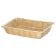 Tablecraft 1192W 18" x 12 1/4" x 3" Rectangular Natural Polypropylene Handwoven Basket