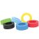 Tablecraft SB63A Assorted Silicone Sauce Bands for 63mm Widemouth Squeeze Bottles