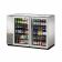 True TBB-24GAL-48G-S-HC-LD 48" Stainless Steel Narrow Glass Door Back Bar Refrigerator with Galvanized Top and LED Lighting