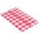 Winco TBCO-70R 70" x 52" Red Checkered Vinyl Tablecloth