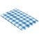 Winco TBCS-52B 52" x 52" Blue Checkered Vinyl Tablecloth