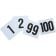Winco TBN-100 1 to 100 Plastic Table Number