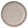 Tuxton TBS-006 Bahamas 6 1/2" Diameter Round Narrow Rim American White/Eggshell With Brown Speckle China Plate