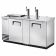True TDD-3CT-S-HC 70" Stainless Steel Three Keg Club Top Kegerator Beer Dispenser with Two Taps