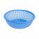 Thunder Group PLWB004 Stackable 9” Round Perforated Plastic Colander - Blue