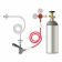 Micro Matic TK-CC Coil Cooler Keg Tapping Kit For 1 American Sankey D System Keg With Dual Gauge CO2 Regulator And 5 lb Empty Aluminum Cylinder