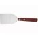 Winco TN32 3 1/4" Blade Solid Turner with Wood Handle and Satin Finish