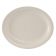 Tuxton TNR-012 Nevada 9 1/2" x 7 1/2" American White/Eggshell Narrow Rim Oval China Platter