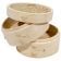 Town 34206 6" Diameter Dim Sum Steamer Set With 2 Bamboo Steamers and 1 Cover