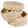 Town 34208 8" Diameter Dim Sum Steamer Set with 2 Bamboo Steamers and 1 Cover