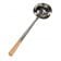 Town 34941 Large 9 Oz. Hand Hammered Stainless Steel Wok Ladle With Wood Handle