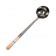 Town 34943 Small 6 Oz. Hand Hammered Stainless Steel Wok Ladle With Wood Handle
