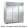 Traulsen G31301 3 Section Half Door Reach In Freezer - Left / Left / Right Hinged Doors (208-230/115) - 69.1 cu. ft.