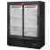 True GDM-41SL-60-HC-LD 47 1/8" Black Two Section Convenience Store Sliding Glass Door Merchandiser - 115V