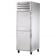 True STA1DT-2HS-HC Spec Series Reach-In One Section Dual-Temp Half-Height Solid Door Refrigerator / Freezer w/ Three Chrome Plated Wire Shelves