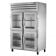 True STA2R-4HG-HC Spec Series 2-Section 52 5/8" Wide Half-Height Glass Door Insulated R290 Hydrocarbon Reach-In Refrigerator With Stainless Steel Exterior And Aluminum Interior, 115V
