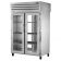 True STA2RPT-2G-2G-HC Spec Series ENERGY STAR Certified 2-Section 52 5/8" Wide Full-Height Glass Front And Rear Door Insulated R290 Hydrocarbon Pass-Thru Refrigerator With Stainless Steel Exterior And Aluminum Interior, 115V