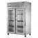 True STG2R-2G-HC Spec Series ENERGY STAR Certified 2-Section 52 5/8" Wide Full-Height Solid Door Insulated R290 Hydrocarbon Reach-In Refrigerator With Stainless Steel Door With Aluminum Sides And Interior, 115V