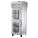 True STR1RPT-2HG-1S-HC Spec Series 1-Section 27 1/2" Wide Half-Height Glass Front Doors And Full-Height Solid Rear Door Insulated R290 Hydrocarbon Pass-Thru Refrigerator With Stainless Steel Exterior And Interior, 115V
